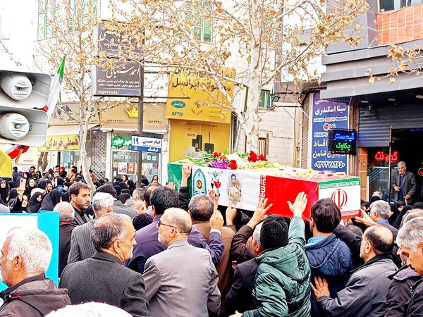 تشییع با شکوه شهید جوادحسن زاده شهید مرزبانی فراجا