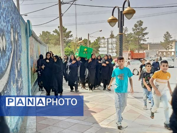 مراسم تشییع نمادین پیکر امام رضا (ع) در کاشمر