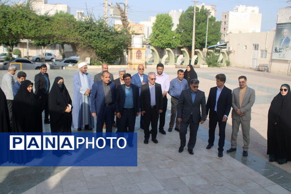 تجدید میثاق با شهدا در بوشهر