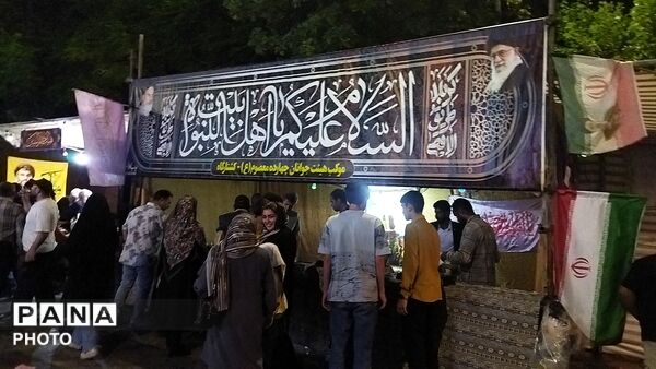 موکب هیئت جوانان چهارده معصوم(ع)  در مهمانی کیلومتری  عید غدیر خم 