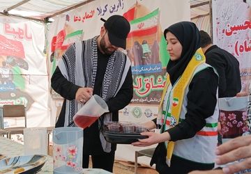 بازدید قائم مقام سازمان دانش‎‌‌‍‌‌‌‌‌آموزی از موکب سازمان دانش‌آموزی استان کرمانشاه 