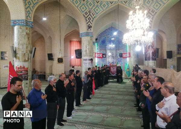 میدان جمهوری اسلامی شهرستان خاتم در سوگ امام حسن عسکری (ع)
