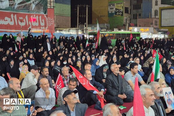 حضور پرشور مردم شهرستان قدس در دویست و سی وپنجمین شب اجتماعات مردمی 