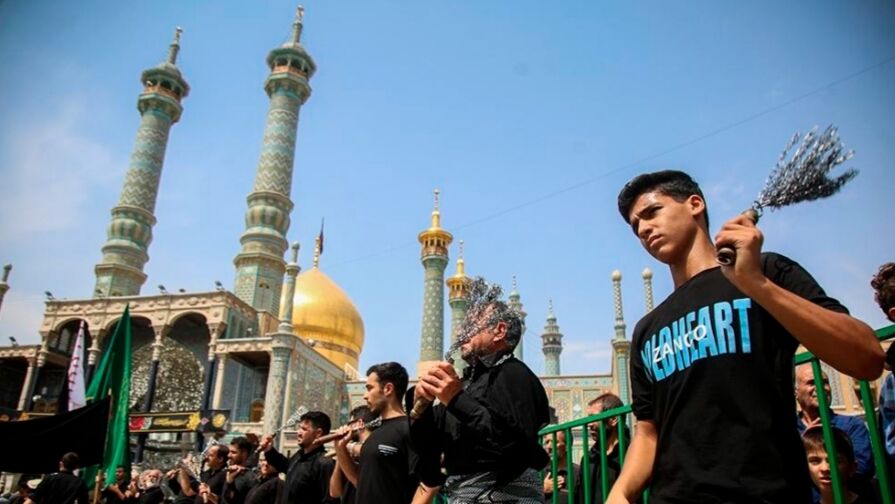 بلوار پیامبر اعظم قم میعادگاه پیاده روی عاشقان اباعبدالله