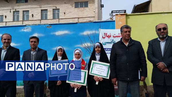 مراسم درخت‌کاری در زنجان