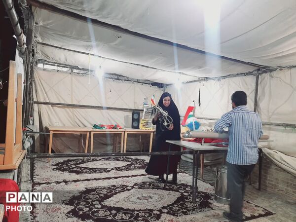 موکب دبستان سرای امید در پاتوق نوجوان مبارز تفت