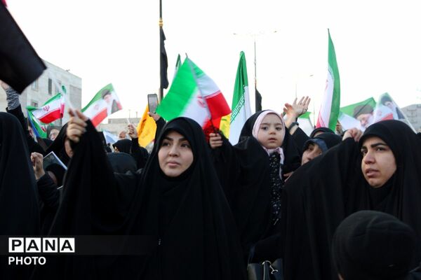 اجتماع خونخواهان و منتقمین شهادت حضرت آیت الله الامام شهید سید علی خامنه ای در پردیس