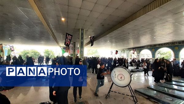 حزن عاشورایی در گلزار شهدای سیدمحمد کازرون