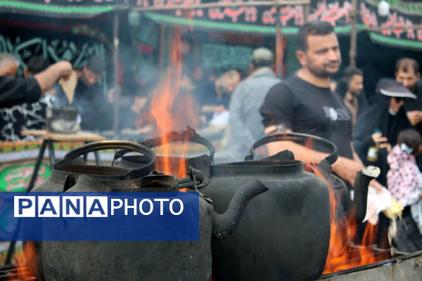 جلوه‌های زیبای انس و همدلی در خدمت به ارادتمندان سیدالشهدا(ع)