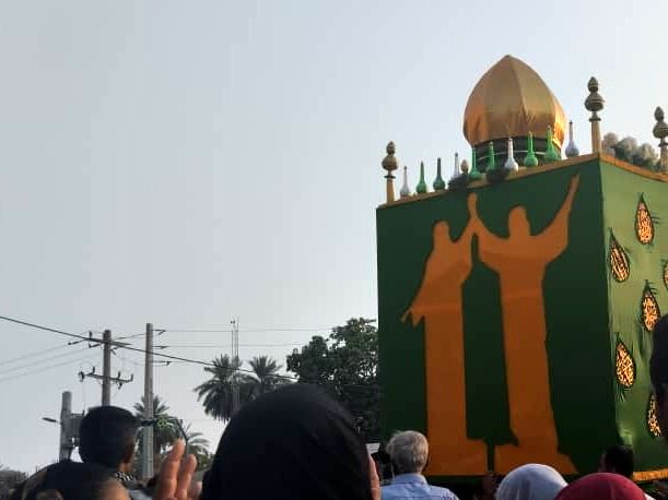 آیین سنتی منبر گردانی در شهرستان میناب 