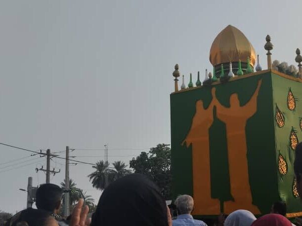 آیین سنتی منبر گردانی در شهرستان میناب 
