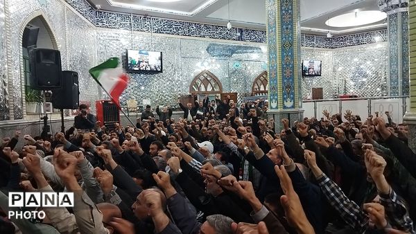 اجتماع بزرگ مردم نیشابور در پی محکومیت حمله رژیم صهیونسیتی و آمریکای جنایتکار به ایران 
