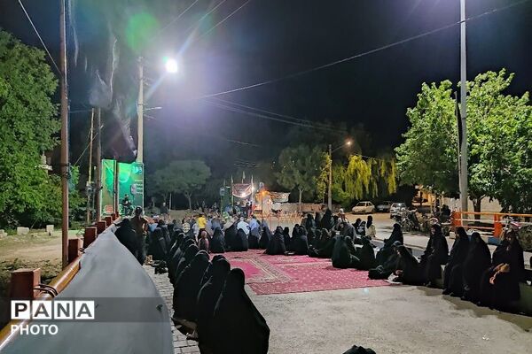مراسم عزاداری ششمین شب از ماه محرم الحرام در حسینیه شهدای شهر بار