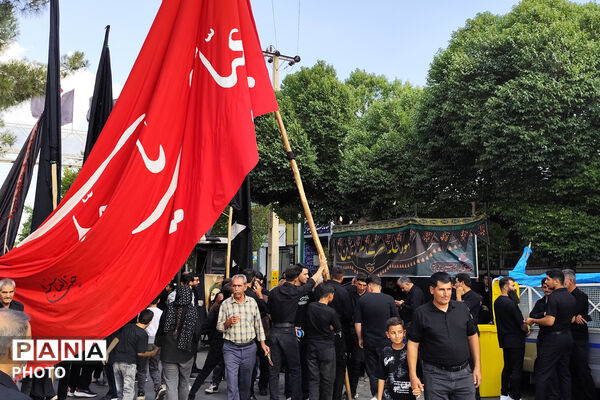 سوگ و ارادت عزاداران حسینی در شهر صغاد