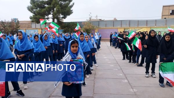 مراسم زنگ مهر در مدرسه فرهنگ خلیل آباد