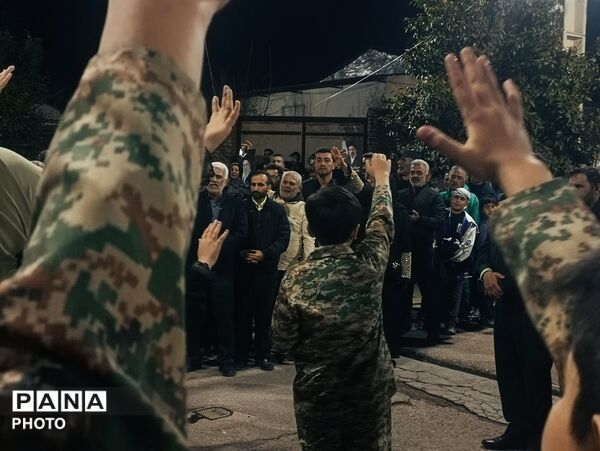 سفره افطاری خیابانی و تجمع منتقمین رهبر شهید در روستای ریحان‌آباد گلوگاه