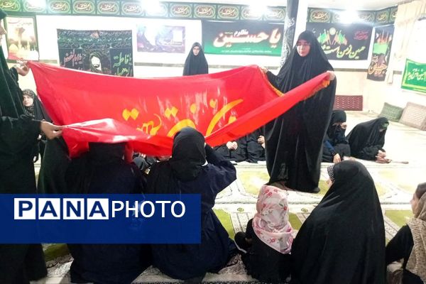 آیین شام غریبان دختران زینبی در آشخانه