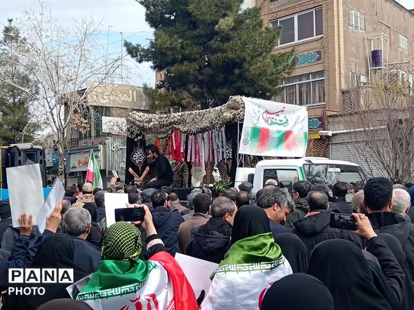 قاب پانا میزبان مراسم تشییع پیکر شهدا نیشابور 