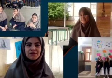 گفت و گو صمیمی  با دانش آموزان مدرسه بعثت ناحیه یک شهرری 