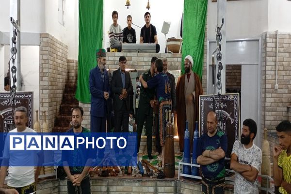 جشن امتیازدهی سالانه ورزشکاران به مناسبت روز فرهنگ پهلوانی و ورزش زورخانه ای در گود باستانی شهر بار 