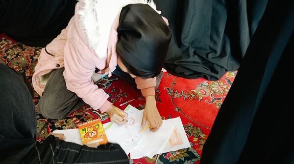 برپایی غرفه کودک در نماز جمعه کاشمر