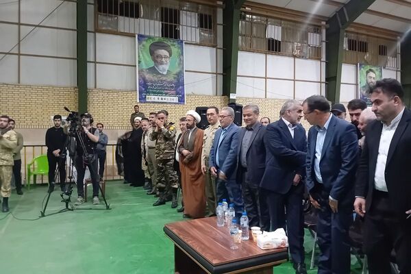 مراسم اولین سالگرد آیت‌الله رئیسی در سالن ورزشی امید اصیل آباد 