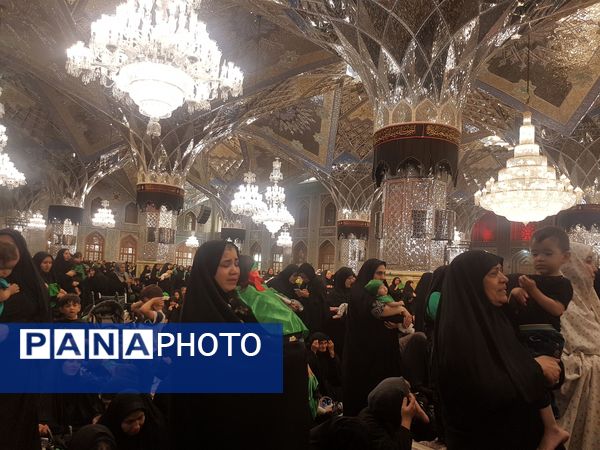 برگزاری بزرگترین اجتماع شیرخوارگان حسینی در حرم مطهر رضوی