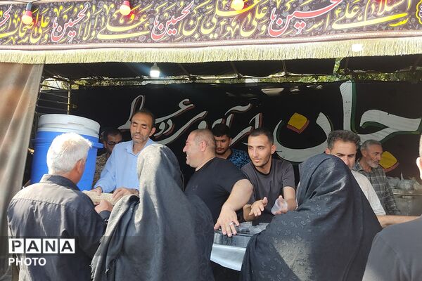بهارستان دو در مسیر عشق؛ میزبانی فرهنگیان از زائران حسینی در عوارضی پرند