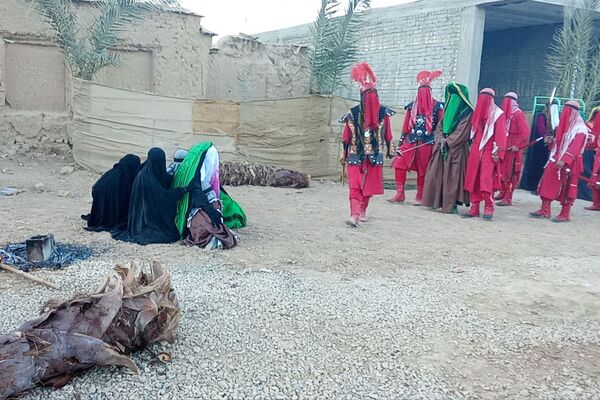 اجرای تعزیه شهادت حضرت زهرا (س) در روستای ظفرآباد شیراز