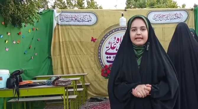 موکب‌های بانوان جشن غدیر غرق نور و شادی در تفت