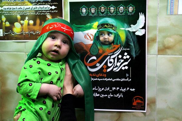 مراسم شیرخواران حسینی در تبریز 