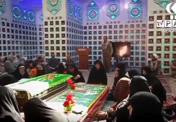 حضور نوجوانان بسیجی حوزه حضرت نرجس قم در اردوی راهیان نور غرب