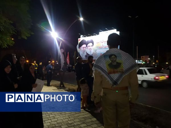 خروش مردم دار المومنین کاشان در میدان جهاد