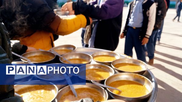 مراسم عزاداری ایام فاطمیه در دبیرستان نمونه مرحوم طاووسی شهرستان خلیل‌آباد 