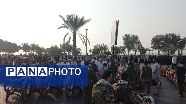 تجمع بسیجیان در بندرعباس