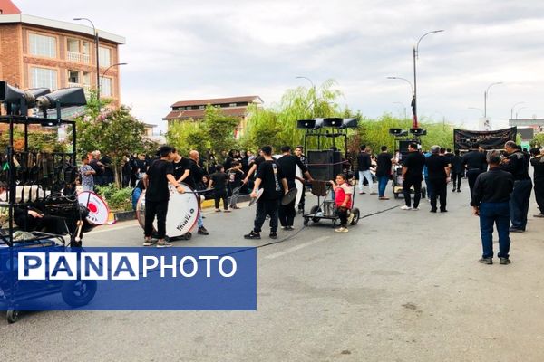 عزاداری مردم متدین املش در سومین روز شهادت امام حسین