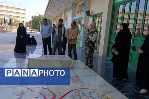 پای بر خاک داغ شلمچه؛ دل‌ها در گرو یاد شهدا