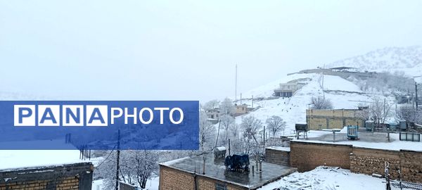 بارش برف در میانکوه 