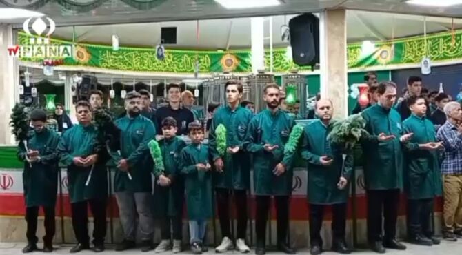 خدمت نوجوانان کانون پرورشی فکری شهرستان علی آباد کتول در چایخانه حضرتی 
