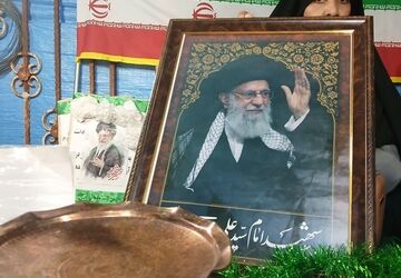 وداع مردم جیرفت با رهبر شهید، از راه دور
