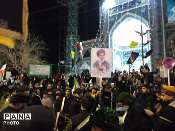  تجمع بزرگ مردم غیور و خونخواه شهرستان نیشابور