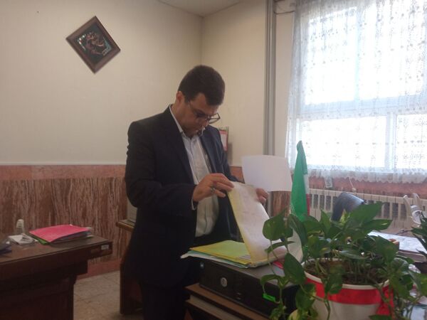 بازدید مدیر اداره ناحیه یک از دبیرستان گلشن آزادی