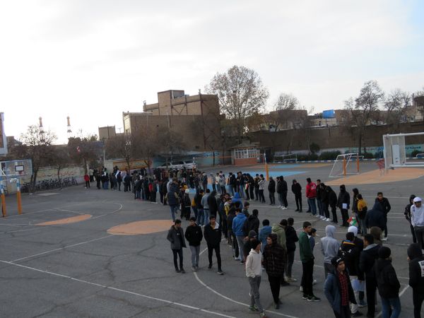 مراسم استقبال از شهید گمنام در دبیرستان شاهد ابوذر غفاری نیشابور 