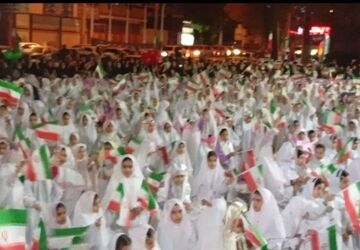 جشن تکلیف دختران الیگودرزی با یاد شهدای میناب