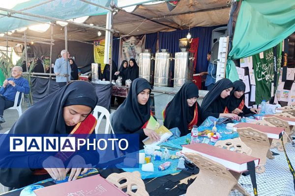 بازید مسئولان از موکب دانش‌آموزی طریق القصی