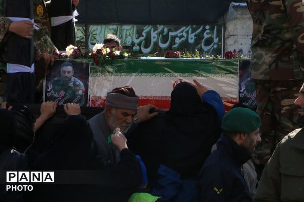 تشییع پیکر شهید راه وطن در شهرستان ملارد 