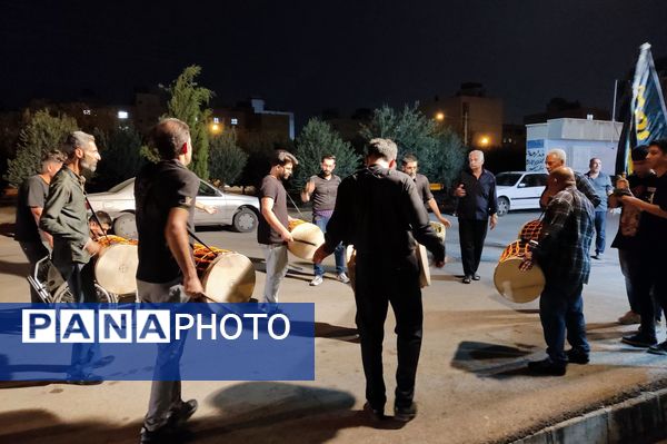 برپایی خیمه‌های عزاداری محرم در شهر شیراز