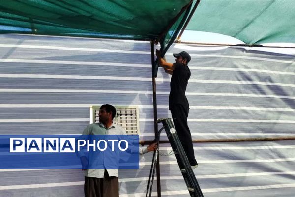 ازدحام پرشور زائران از شهرستان بیضا در کربلا معلی