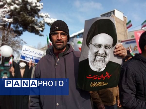 برگزاری راهپیمایی ۲۲ بهمن ماه در شهرستان نیشابور 