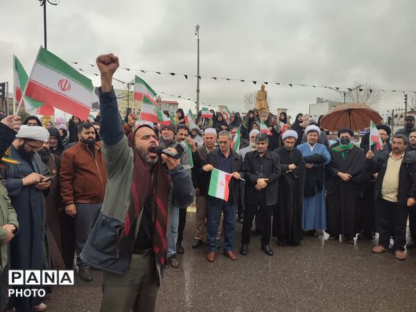 بیعت مردم آق قلا با رهبر جدید